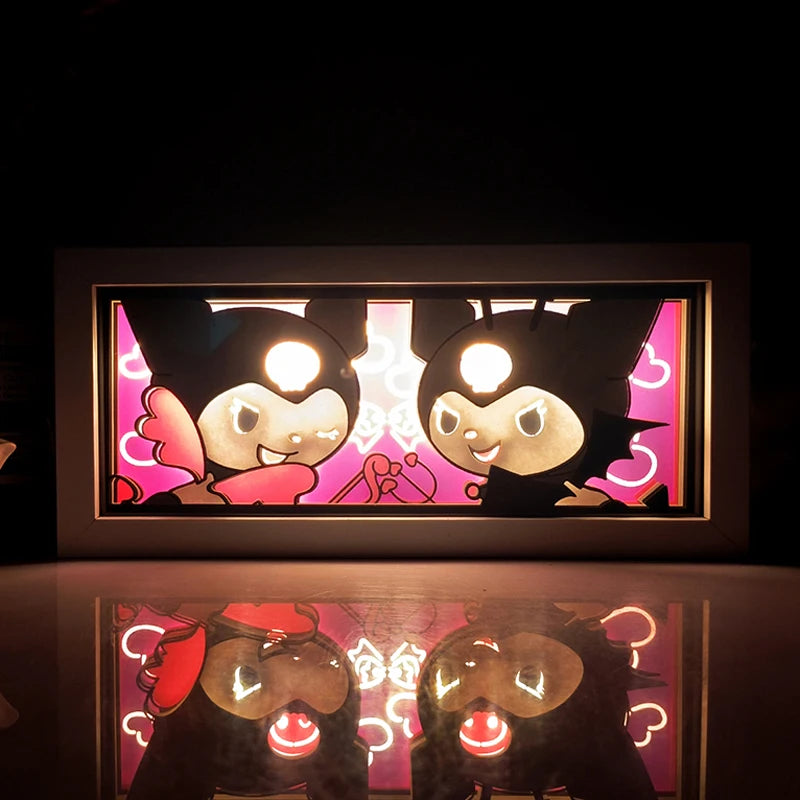 For Kid Hot Sale Customized Light up Manga Led Strips Painting Anime Box Decor Art Carving Lamp With Gift Box Esty Shopify