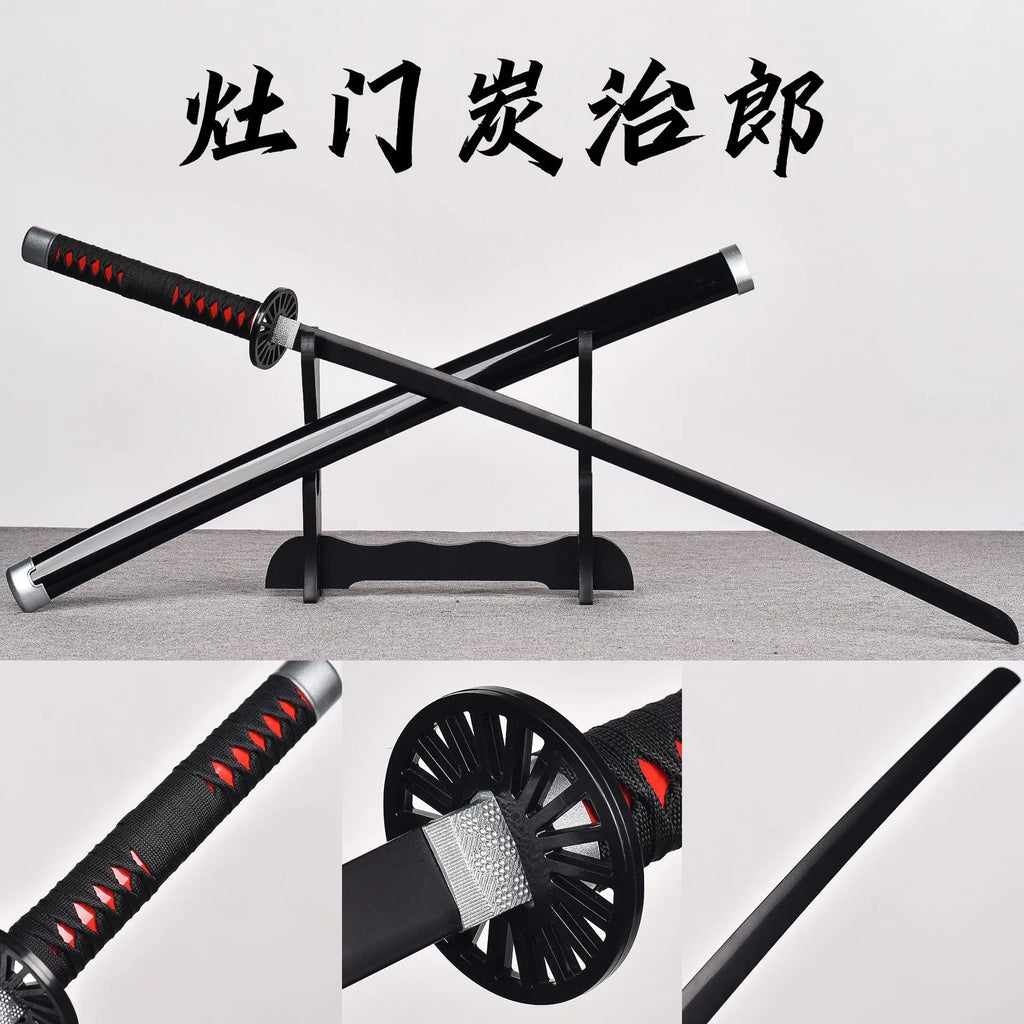 Wholesale XM Brand  Tanjirou Cosplay Katana Sword Plastic Samurai Toy Weapon Holder Belt Model XM-2001 for Anime