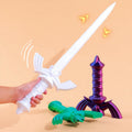 Premium Quality Telescopic Gravity Knife, 3D Printed Model Toy, Magic Transforming Samurai Sword Unsharpened DIY Kit
