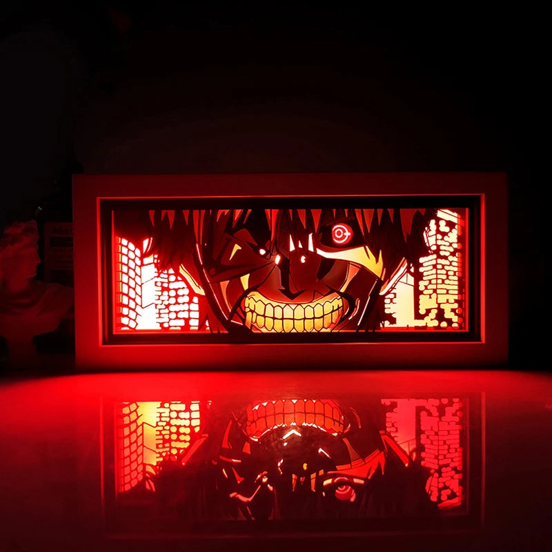 For Kid Hot Sale Customized Light up Manga Led Strips Painting Anime Box Decor Art Carving Lamp With Gift Box Esty Shopify