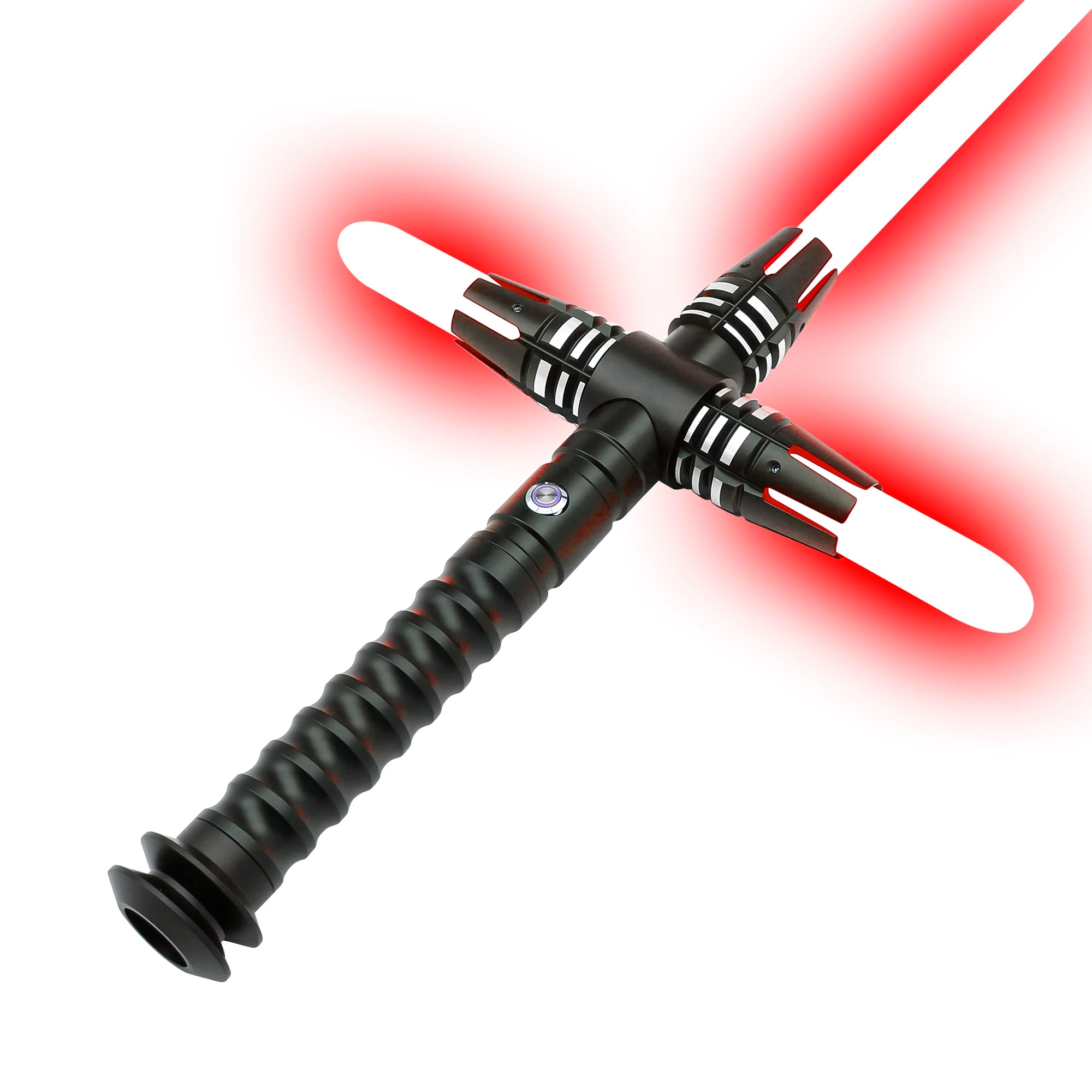 TXQsaber Kylo Ren Cross-guard Lightsaber for Dueling 12 Changeable Color &10 Soundfonts With Smooth Swing Sword for Cosplay