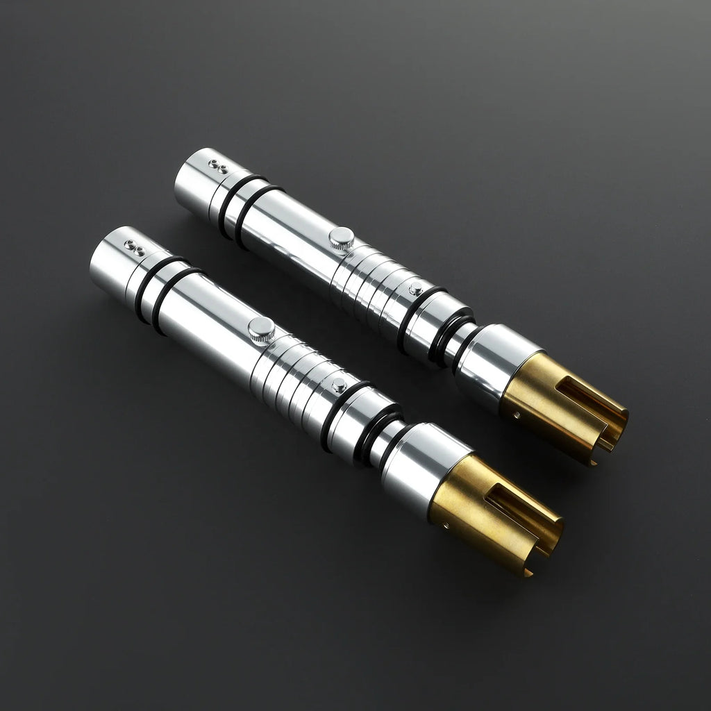 Nexussabers Bastila Shan Dual-Bladed Lightsaber Smooth Swing High Light Pogo Core RGB Laser Sword With Lock up Blaster Sound