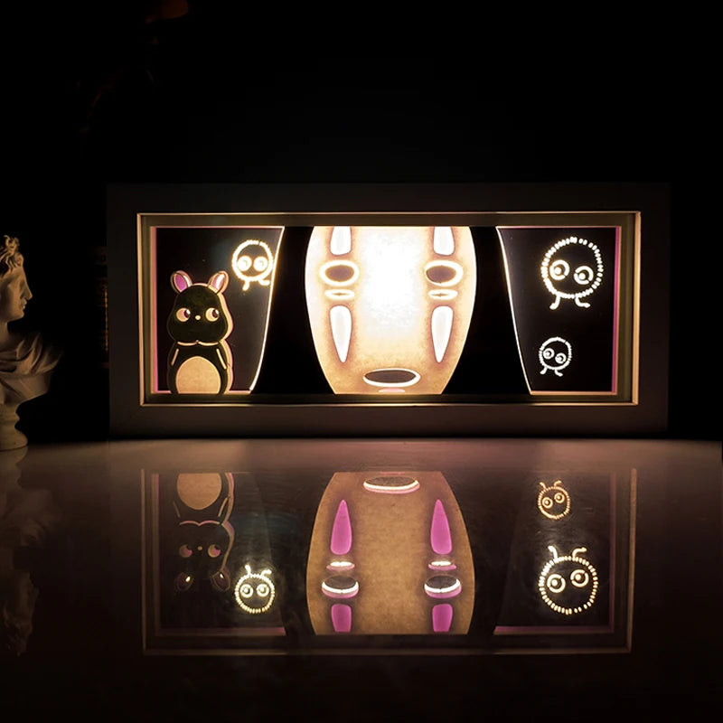 For Kid Hot Sale Customized Light up Manga Led Strips Painting Anime Box Decor Art Carving Lamp With Gift Box Esty Shopify