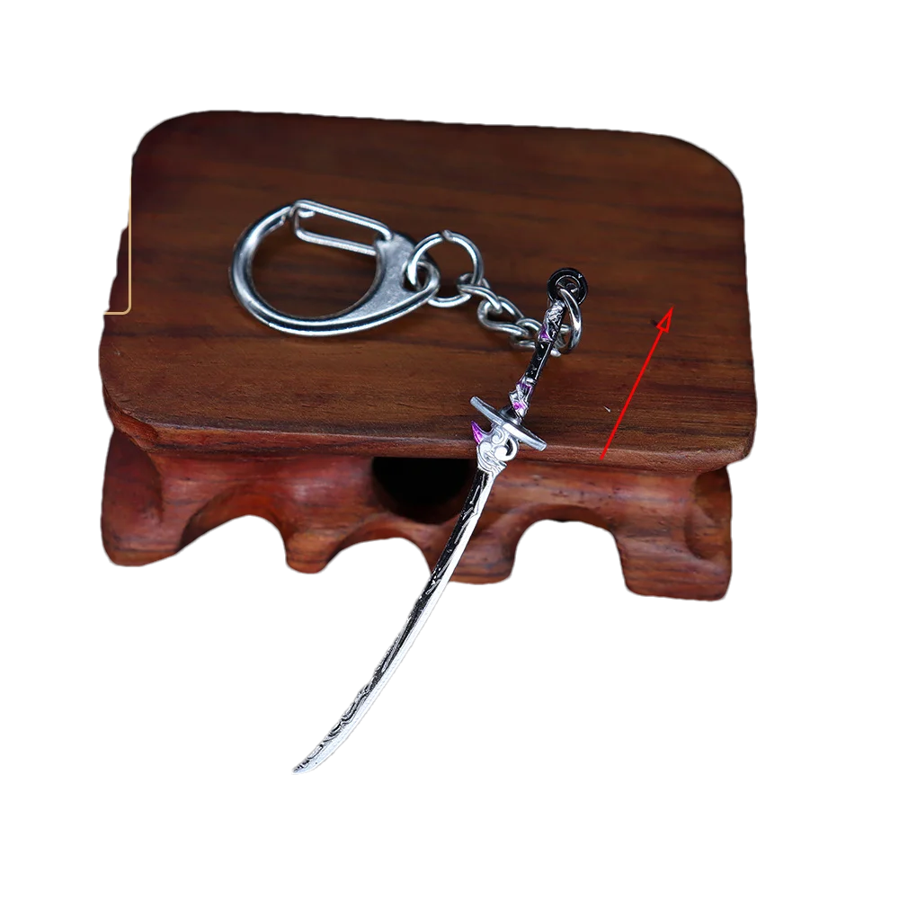 GY Genshined Impact 6Cm Metal Anime Sword Crafts Souvenir Gift Weapon Model Keychain Comics Cosplay Keyring Other Key Chains