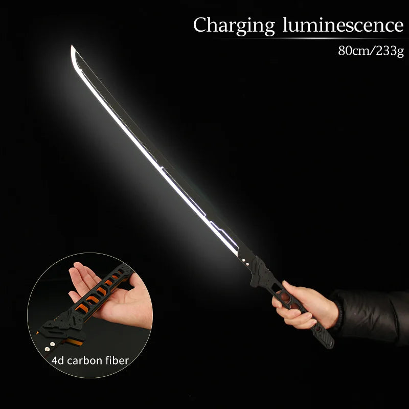 Future LED Sword 31.5 Inch LED Sword Model 80cm Acrylic Crafts for Cosplay Costume Props Fit Party Promotional Toys