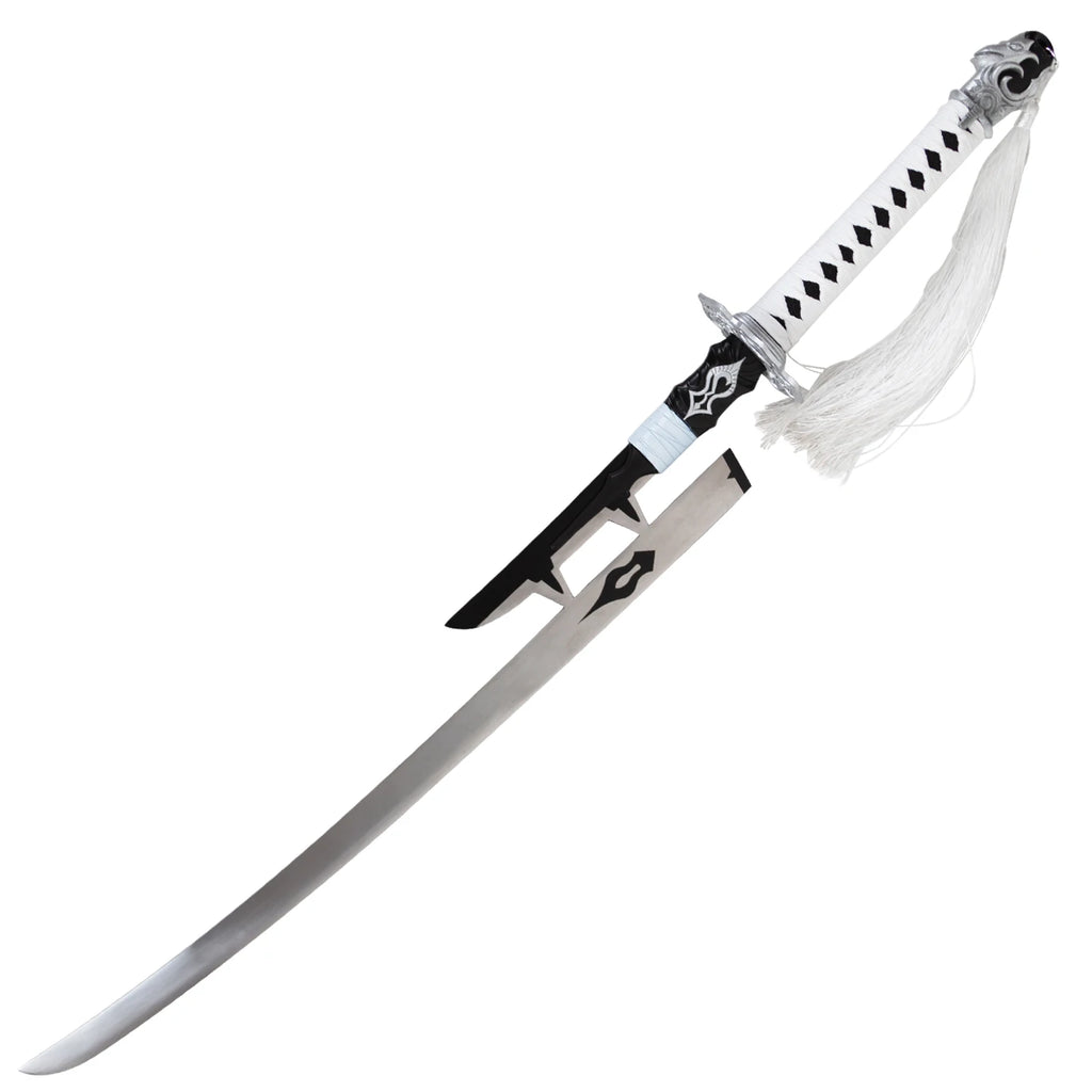 NieR Automata White Contract Replica Katana, Unsharpened Metal Craft Collectible 14+