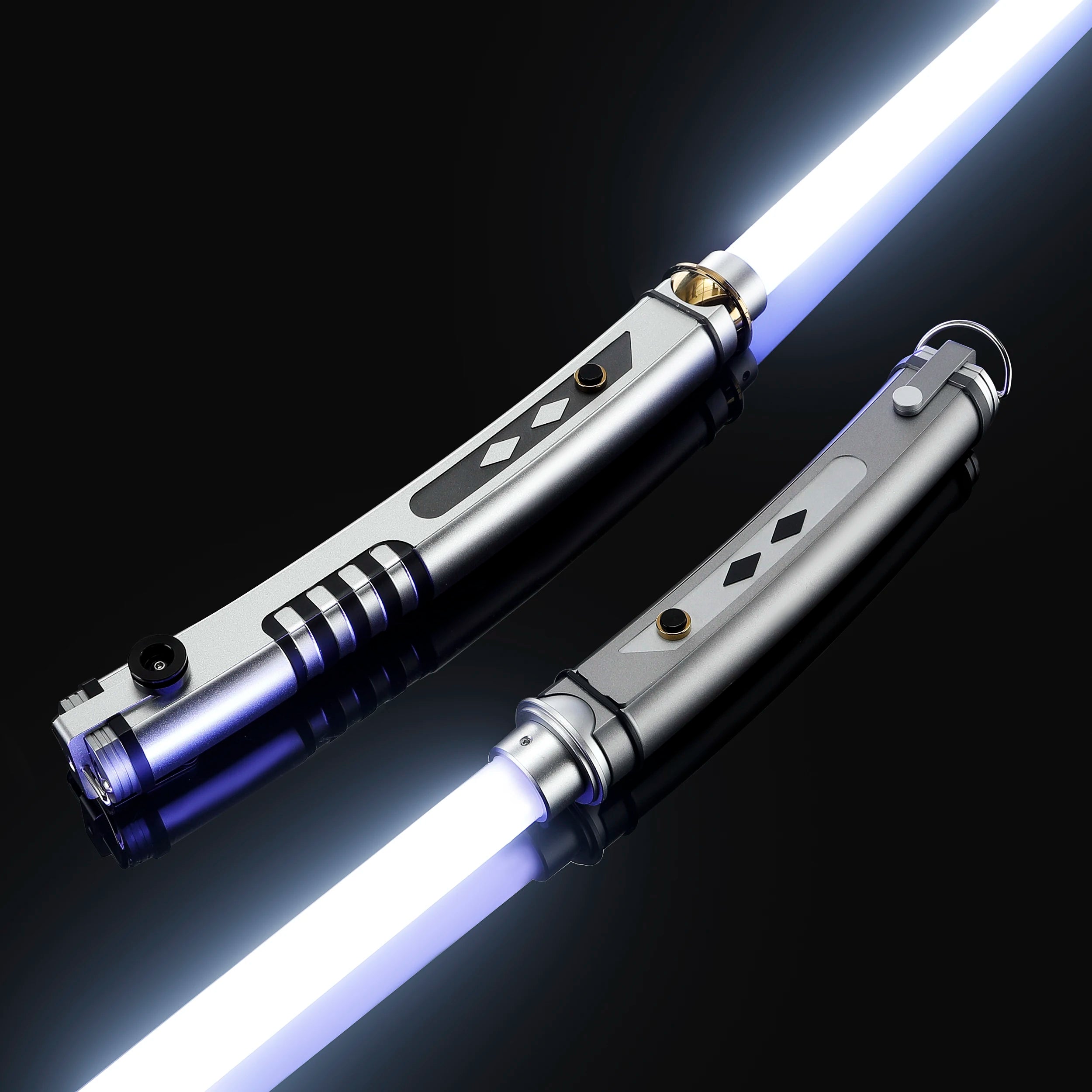 Ahsoka Tano Neopixel Lightsaber Duel Set Proffie 2.2 Metal Hilt Force FX Light Saber with 19 Colors, Smooth Swing, Double Sword