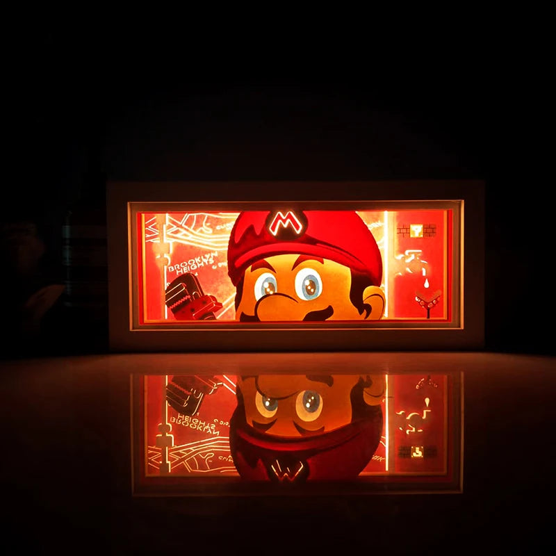For Kid Hot Sale Customized Light up Manga Led Strips Painting Anime Box Decor Art Carving Lamp With Gift Box Esty Shopify
