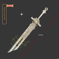 GY Genshined Impact 6Cm Metal Anime Sword Crafts Souvenir Gift Weapon Model Keychain Comics Cosplay Keyring Other Key Chains