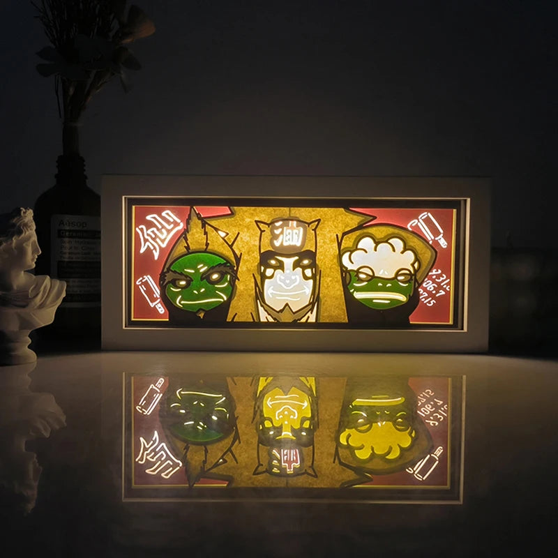 For Kid Hot Sale Customized Light up Manga Led Strips Painting Anime Box Decor Art Carving Lamp With Gift Box Esty Shopify