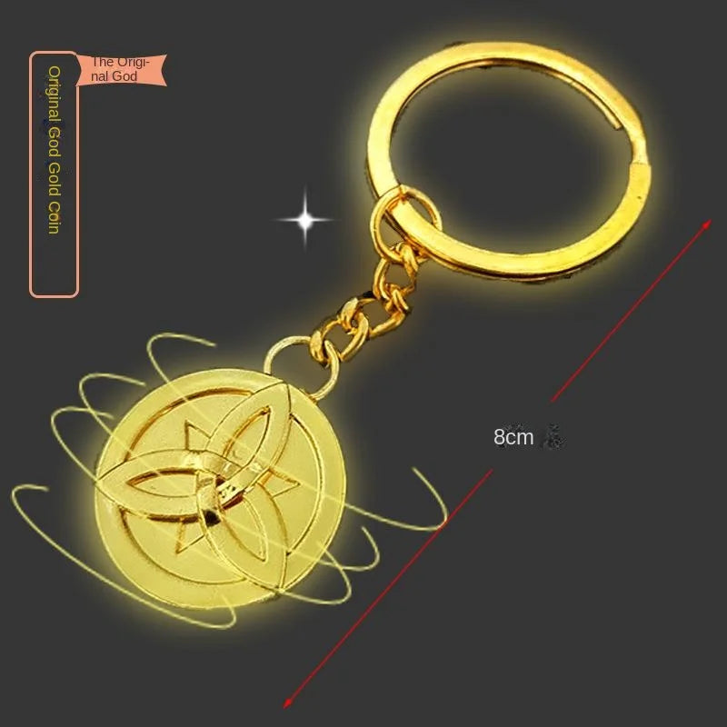 GY Genshined Impact 6Cm Metal Anime Sword Crafts Souvenir Gift Weapon Model Keychain Comics Cosplay Keyring Other Key Chains