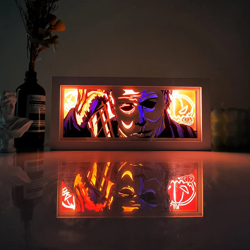 For Kid Hot Sale Customized Light up Manga Led Strips Painting Anime Box Decor Art Carving Lamp With Gift Box Esty Shopify