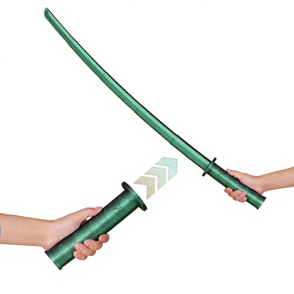 Premium Quality Telescopic Gravity Knife, 3D Printed Model Toy, Magic Transforming Samurai Sword Unsharpened DIY Kit