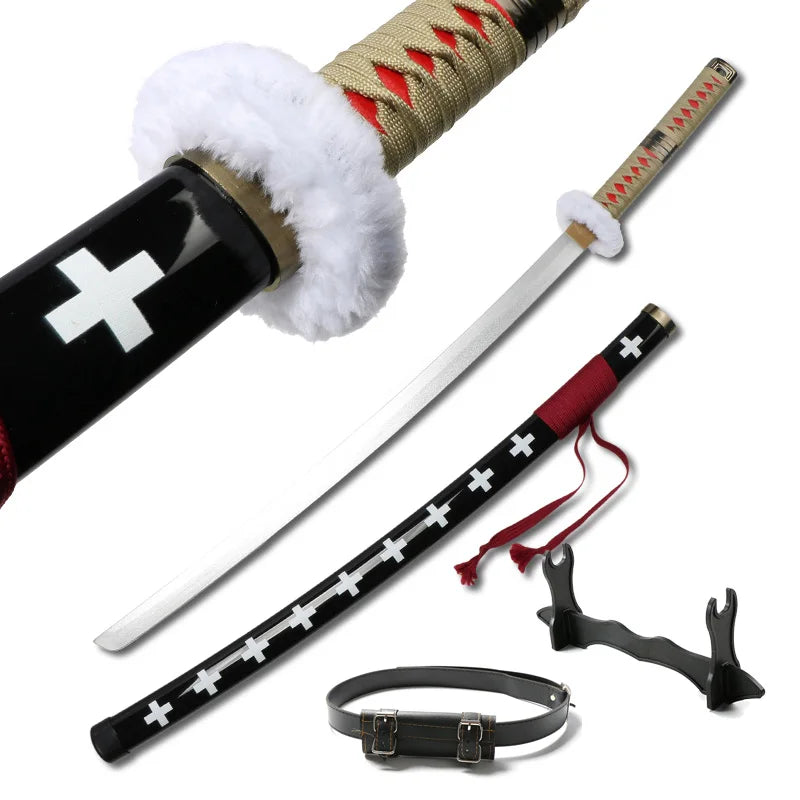 Wood Swords Demon SlayerTanjiro Katana Cosplay Sword Weapon Plastic Samurai Sword for Anime Prop with  Holder and Belt
