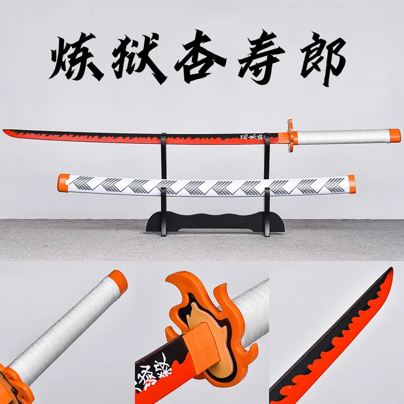 Wholesale XM Brand  Tanjirou Cosplay Katana Sword Plastic Samurai Toy Weapon Holder Belt Model XM-2001 for Anime