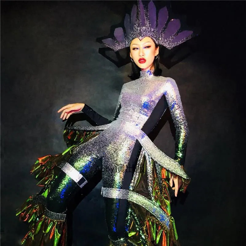 Nightclub bar Costumes Marine Theme Show Seahorse Octopus Jellyfish Dragon Festival  Celebrate Oscar Stage Cosplay Costume