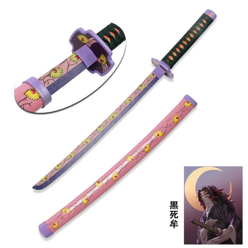 Promotion Katana Real Anime Sword Samurai Demon Slayer Fire God Tanjiro Cosplay Swords