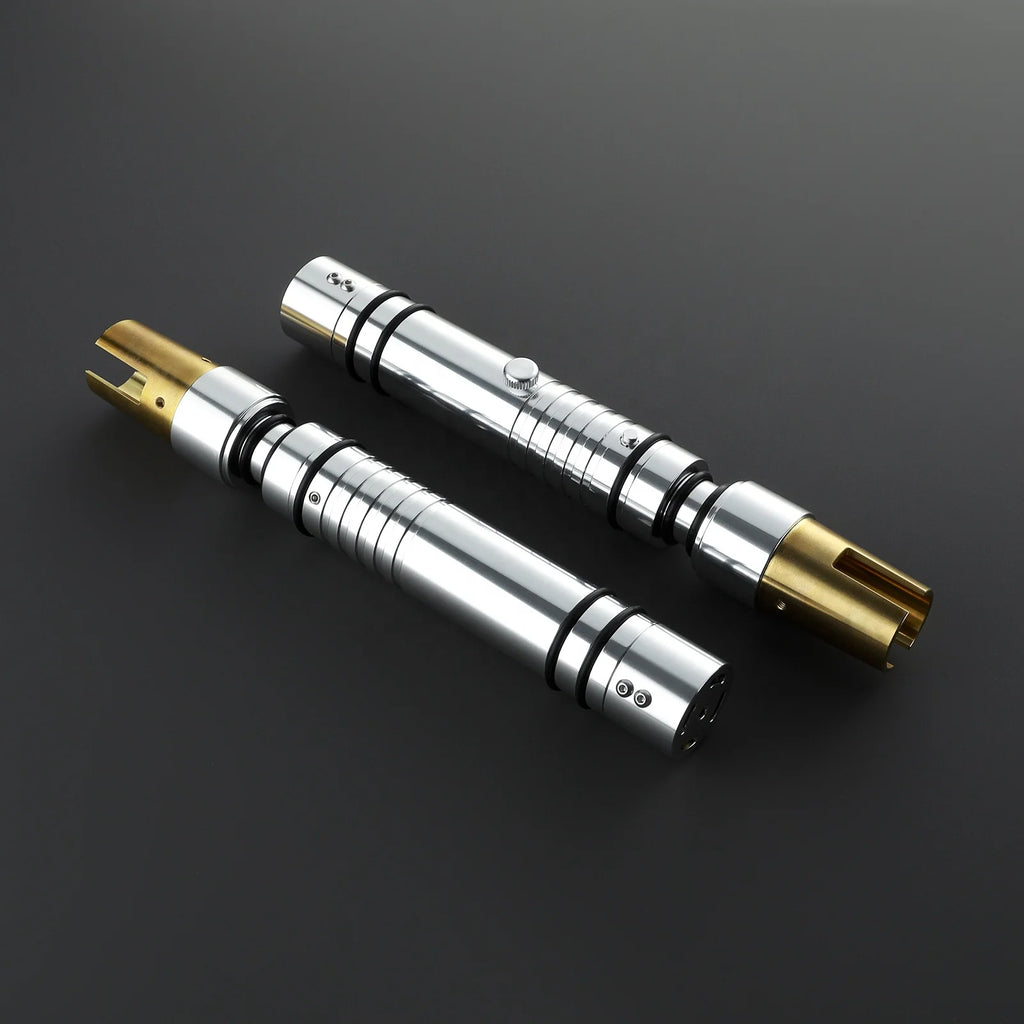 Nexussabers Bastila Shan Dual-Bladed Lightsaber Smooth Swing High Light Pogo Core RGB Laser Sword With Lock up Blaster Sound