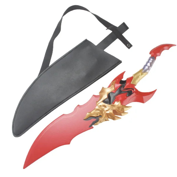 Anime Cosplays Sword Solo Leveling Wooden Sword with Sheath Knight Killer