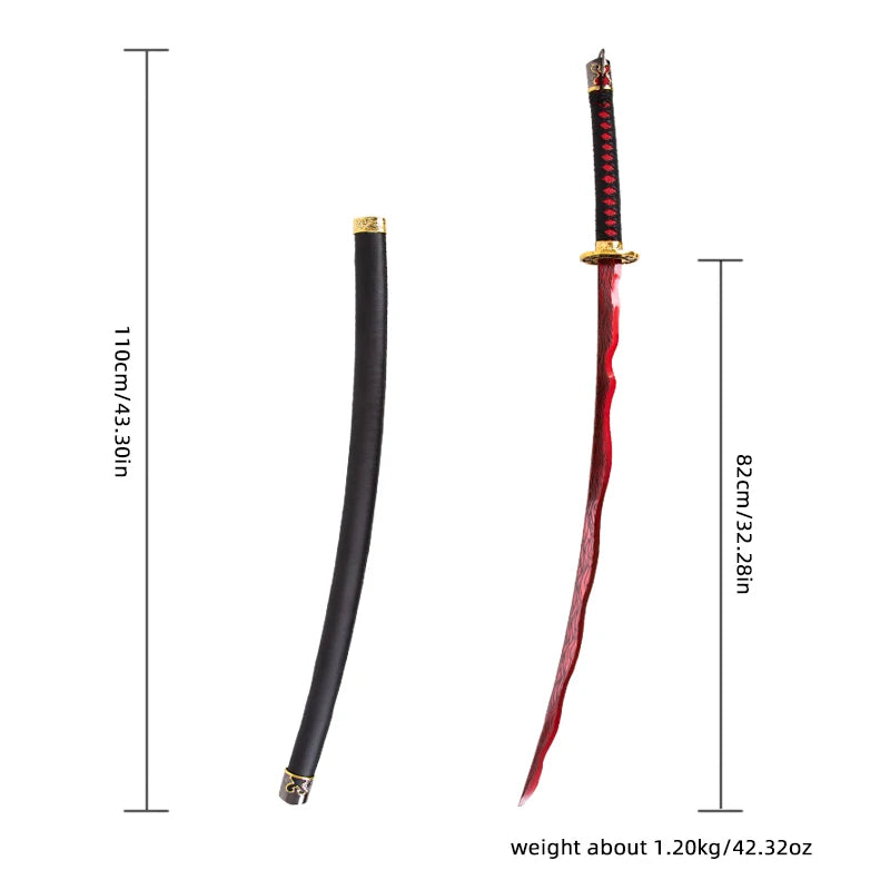 Rivers of Blood Sword & Moonveil Sword | Handmade Katana Samurai Sword | Cosplay Collection Gift