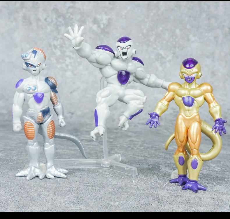 8pcs/Set Dragon Ball Z Frieza Figure Freezer Third Form Figurine PVC Action Figures Collection Model Toys Gifts