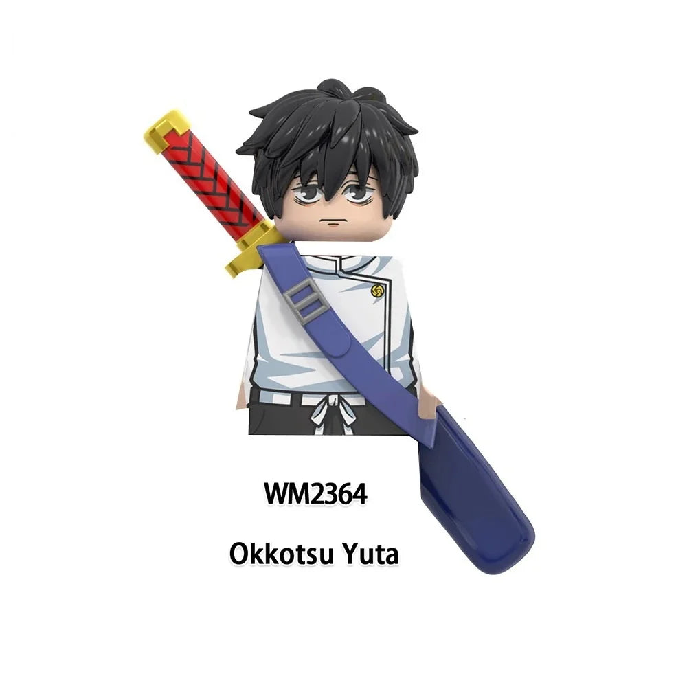 Jujutsu Kaisen Blocks Itadori Yuji Megumi Gojo Satoru Geto Rogo Mahito Hanao Mini Action Toy Figures Building Blocks Kids Gifts