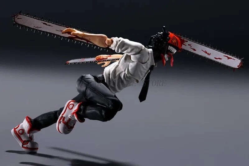 Chainsaw Man Action Figure SHF Denji Joint Movable Figurine Toys PVC Ornaments Doll 15cm Anime Electric Saw Demon Figures Model