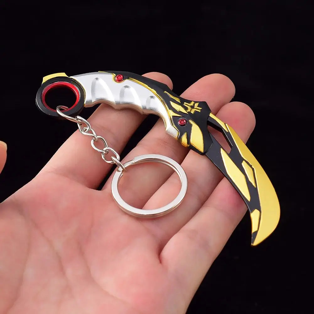 Valorant Melee Reaver 16cm Karambit Champions 2021 Claw Knife Metal Butterfly Knife Game Model Japanese Katanas Real Swords Toys