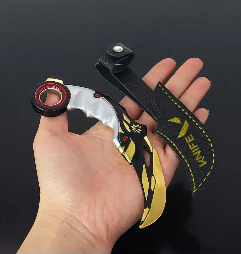 Valorant Melee Reaver 16cm Karambit Champions 2021 Claw Knife Metal Butterfly Knife Game Model Japanese Katanas Real Swords Toys