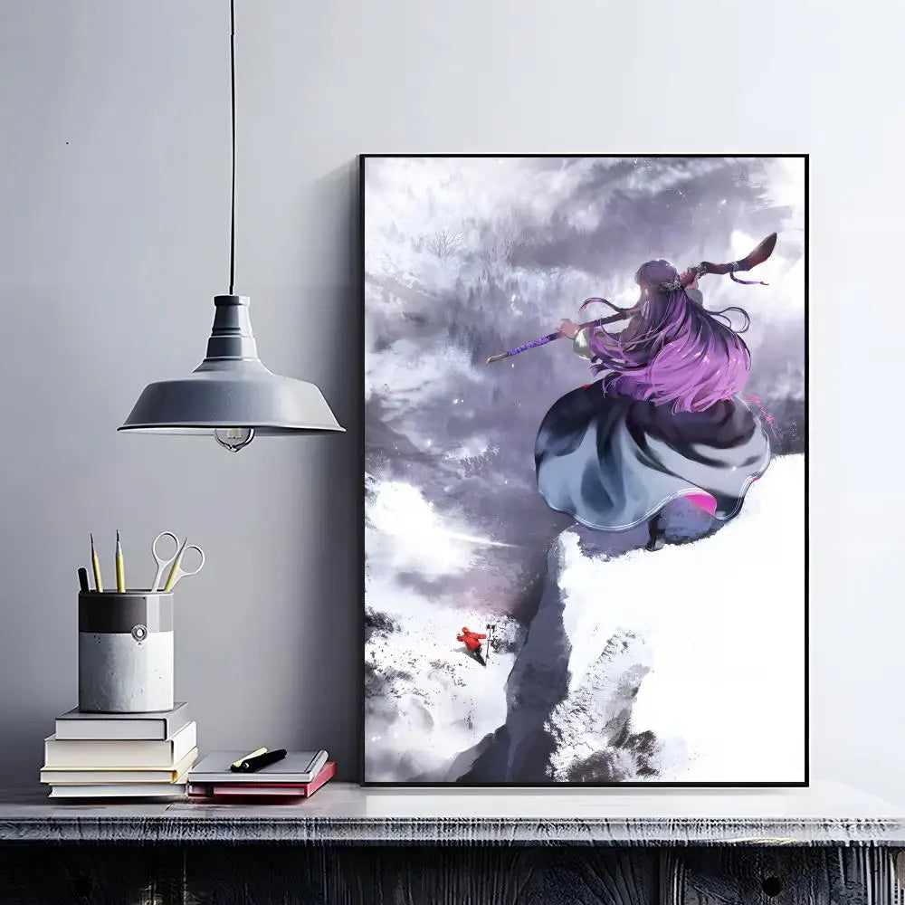 Frieren Retro Anime Poster