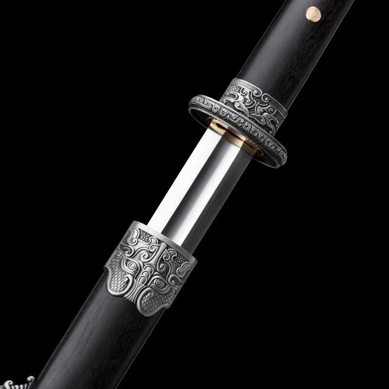 Chinese Tang Sword 1060 High Carbon Steel Blade Real Full Tang Sharp Ready Battle Warrior Jian Swords Training Katanas