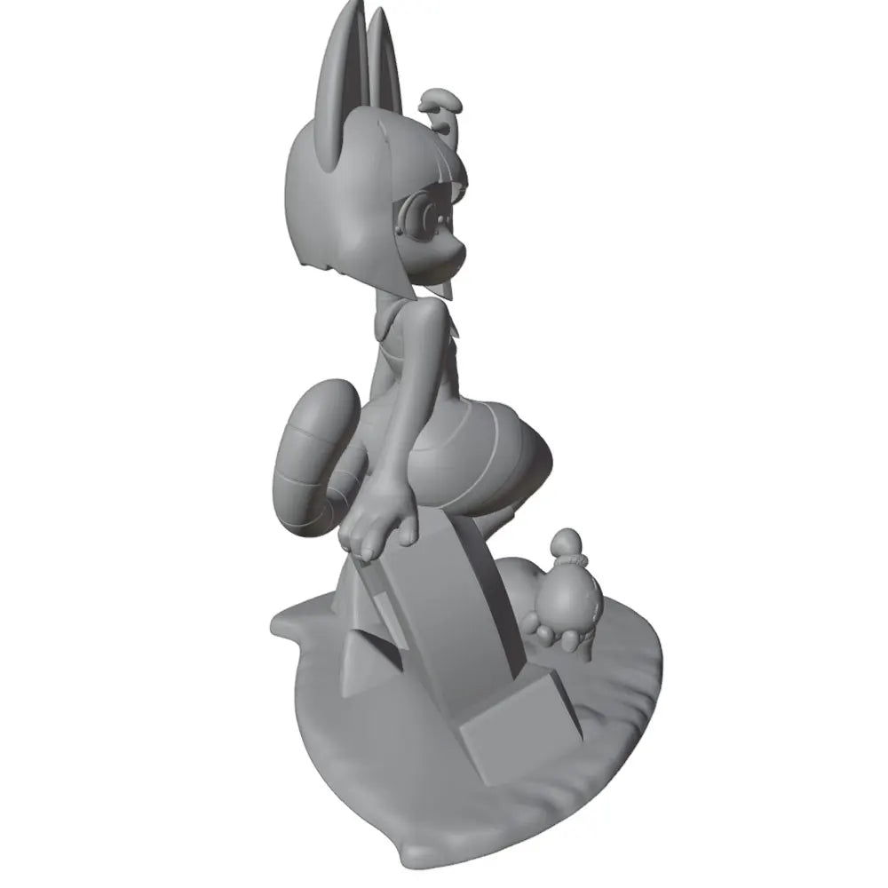 1/24  Anime Character Statue GK Miniature 3D Printed Gray Model Figurine DIY Doll Model Unassembled And Unpainted