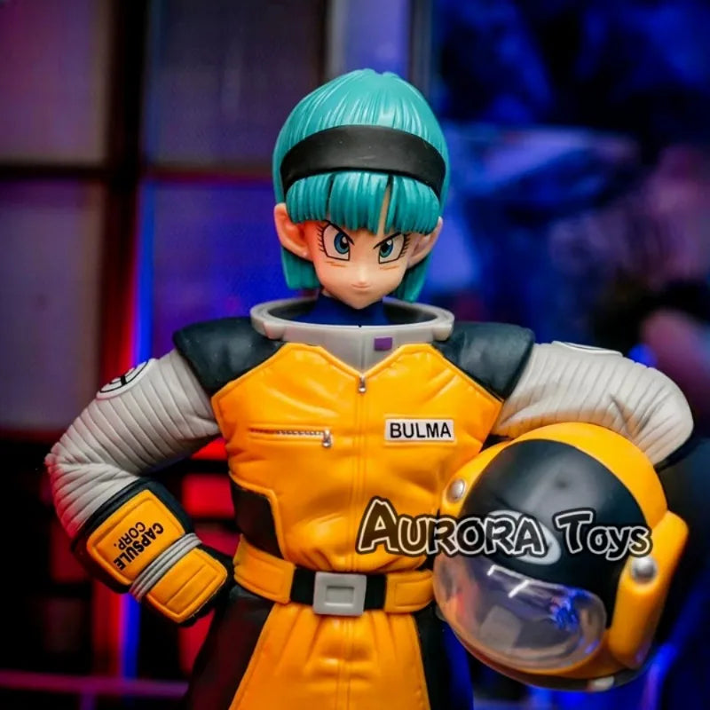 8.26in/21cm Anime Dragon Ball Z Figure Space Suit Bulma Figure PVC Action Figures Collection Model Toys For Christmas Gifts
