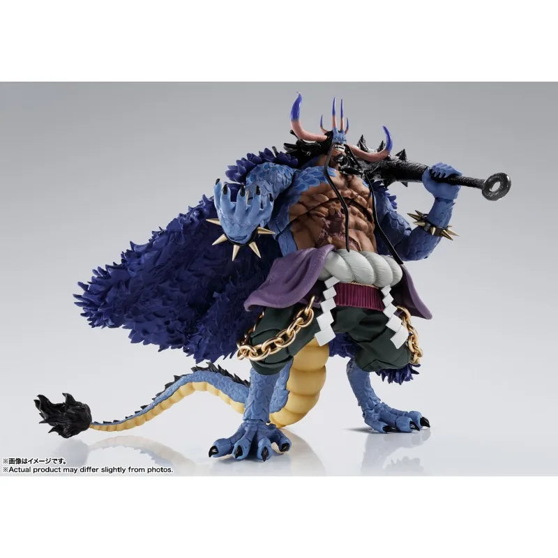 In Stock Genuine Bandai SHF One Piece Series Luffy Zoro Sanji Yonko Kaido Kid Trafalgar Law Action Figures Hand Model Collection