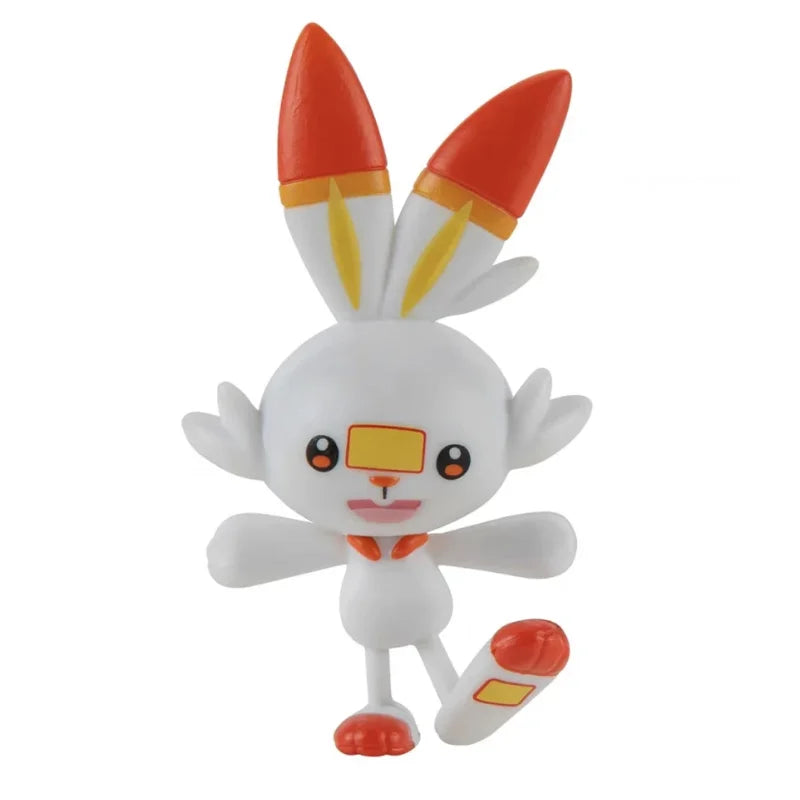 TOMY WCT Super Cute Pokemon Figures Kawaii Pikachu Piplup Vulpix Meowth Cubone Marshadow Axew Keldeo Mini 4cm Children toys