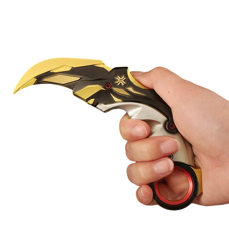 Valorant Karambit Champions 2021 Balisong Weapon 16cm Alloy Model Game Peripheral Samurai Katanas Sword Gift Toys Knife for Kids