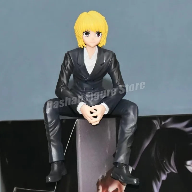 14cm Phantom Troupe Chrollo Action Figure Hunter×Hunter Noodle Stopper Kurapika Figures Model Toys PVC Collection Car Ornaments