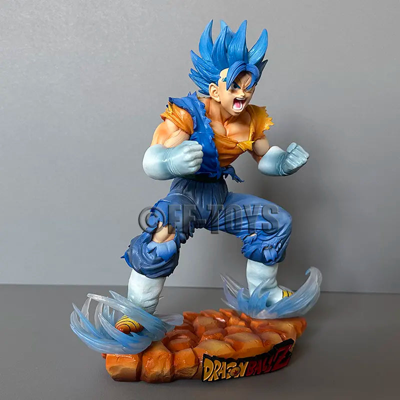 Anime Dragon Ball Vegetto Figure Vegetto SSJ Blue Action Figures 29cm PVC Collection Model Toys for Children Gifts