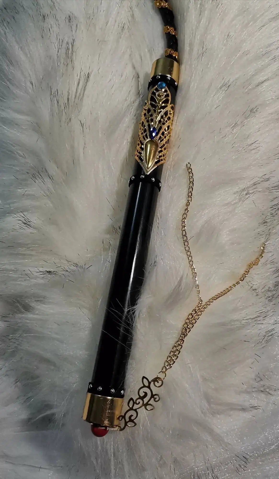 New Mo Ran Cosplay Ghost Props Chinese Novel Erha and His White Cat Shizun Whip Chu Wanning Tian Wen Costume Accessory
