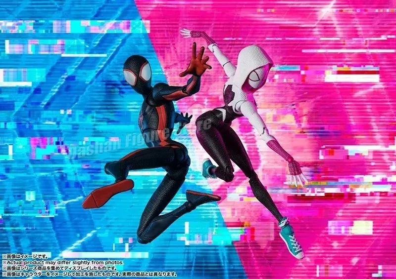 SHF Miguel O'Hara Miles Gwen Action Figure PVC Movable Collection Across the Spider-Verse Figures Superhero CT O Hara Model Toys