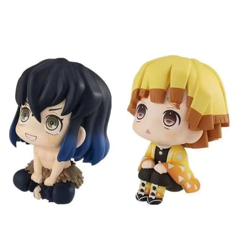 Anime Demon Slayer Doll Toy 6cm Nezuko Tanjirou Zenitsu Inosuke Kyoujurou Kanawo Action Figures Model Toy Kid Xmas Birthday Gift