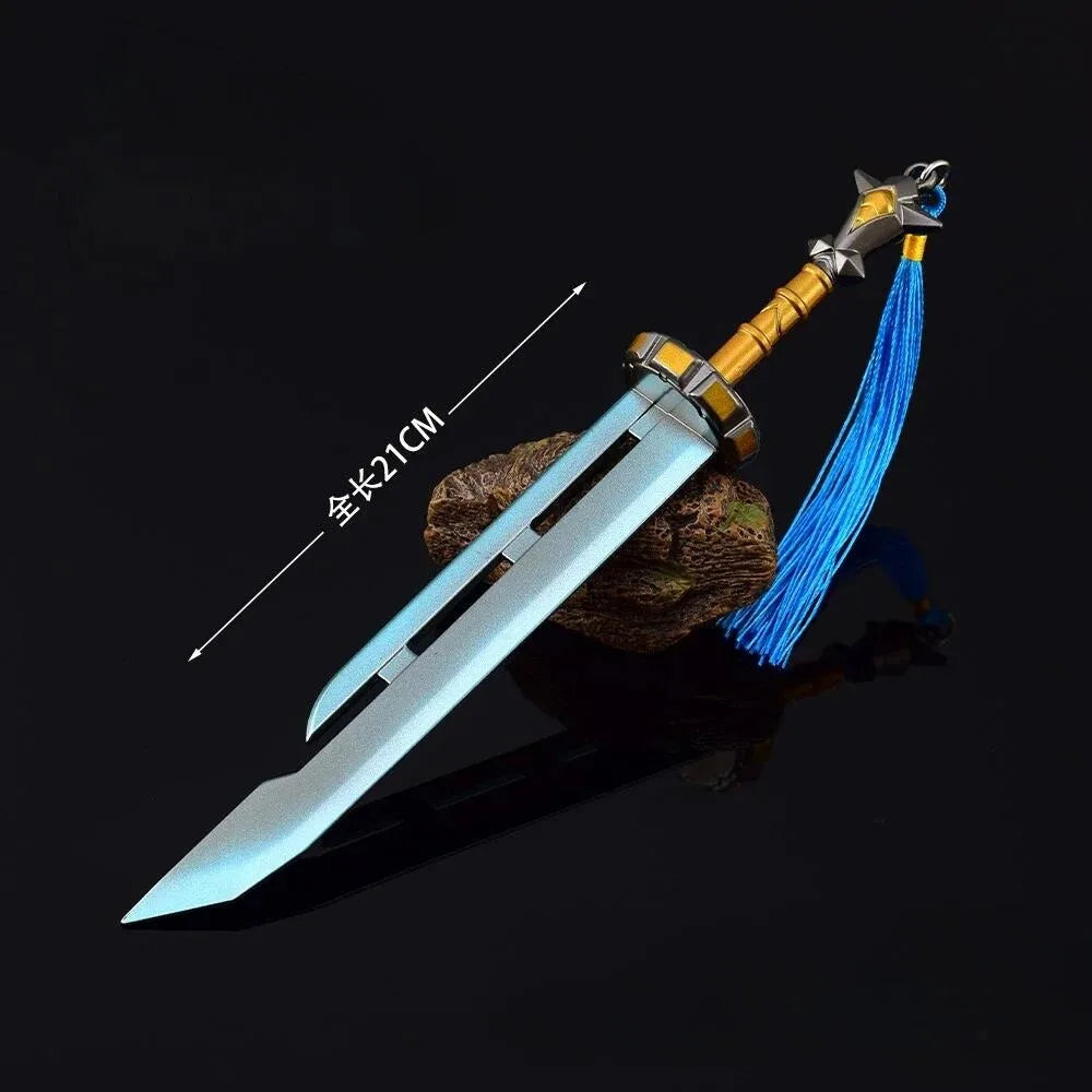 The Hyrule Fantasy Sword Keychains Link Game Periphery Metal  Collection Model Zeldas Keychain Ornament Crafts Gifts Toys