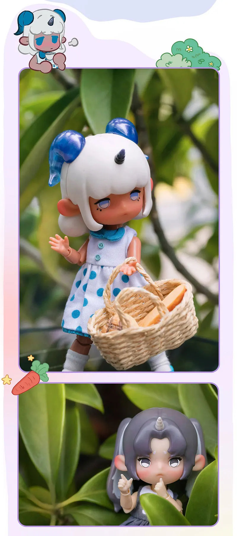 Penny Box Obtisu11 Dolls Blind Box Cute Elf Unicorn Bjd Joint Figures Mystery Box Anime Model Kawaii Surprise Toy for Kid Girl