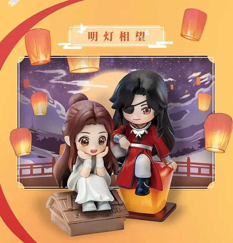 Genuine Heavenly Official Blessing Xie Lian Hua Chneg San Lang Lucky To Meet You Series Action Figures Model Anime Toys Gift
