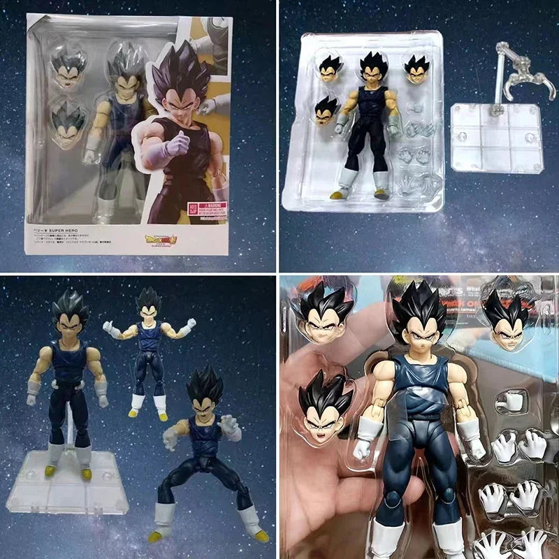 Anime Super Dragon Ball Heroes Figures Combats Vegeta Action Figure Bejita Movable Collection Doll Shf Saiyan Vegeta Model Toys