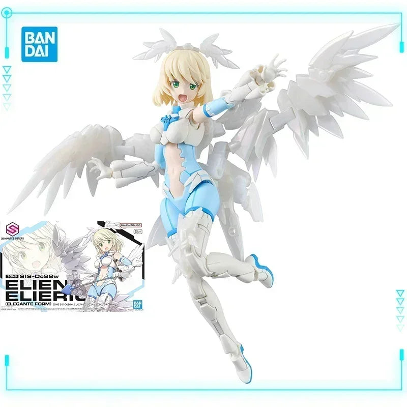 Bandai Original Genuine 30 Minutes Sisters Yufia Eliene Stipla Laranel Siana Farina Neverlia Rishetta Palyton Models Toy Figures