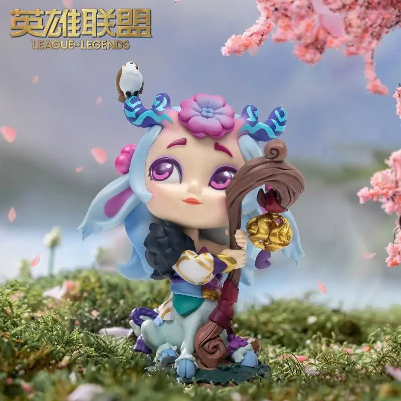Original League of Legends Animation Game Peripheral Toys Jinx Teemo Poppy Vi Anime Action Model Figures Ornament Collection