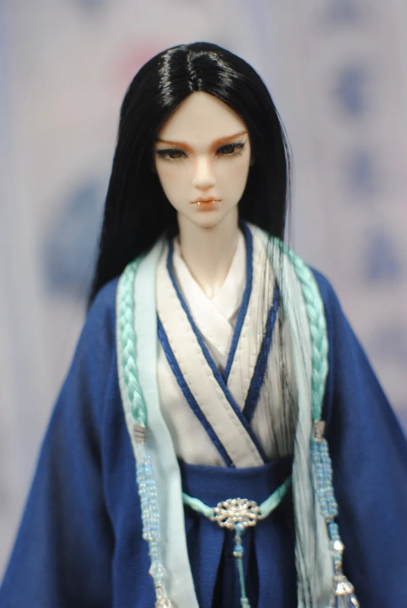 30cm Doll Chinese Ancient Costume Accessories 1/6 Male BJD Doll Figures Flexible Body Boy Doll Long Hair Boyfriend Toys Gift