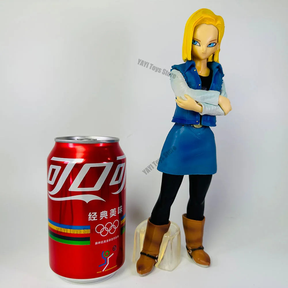 Hot Dragon Ball Z Android 17 18 Anime Figure Android 18 PVC Action Figures Collection Model Toys for Children Christmas Gifts