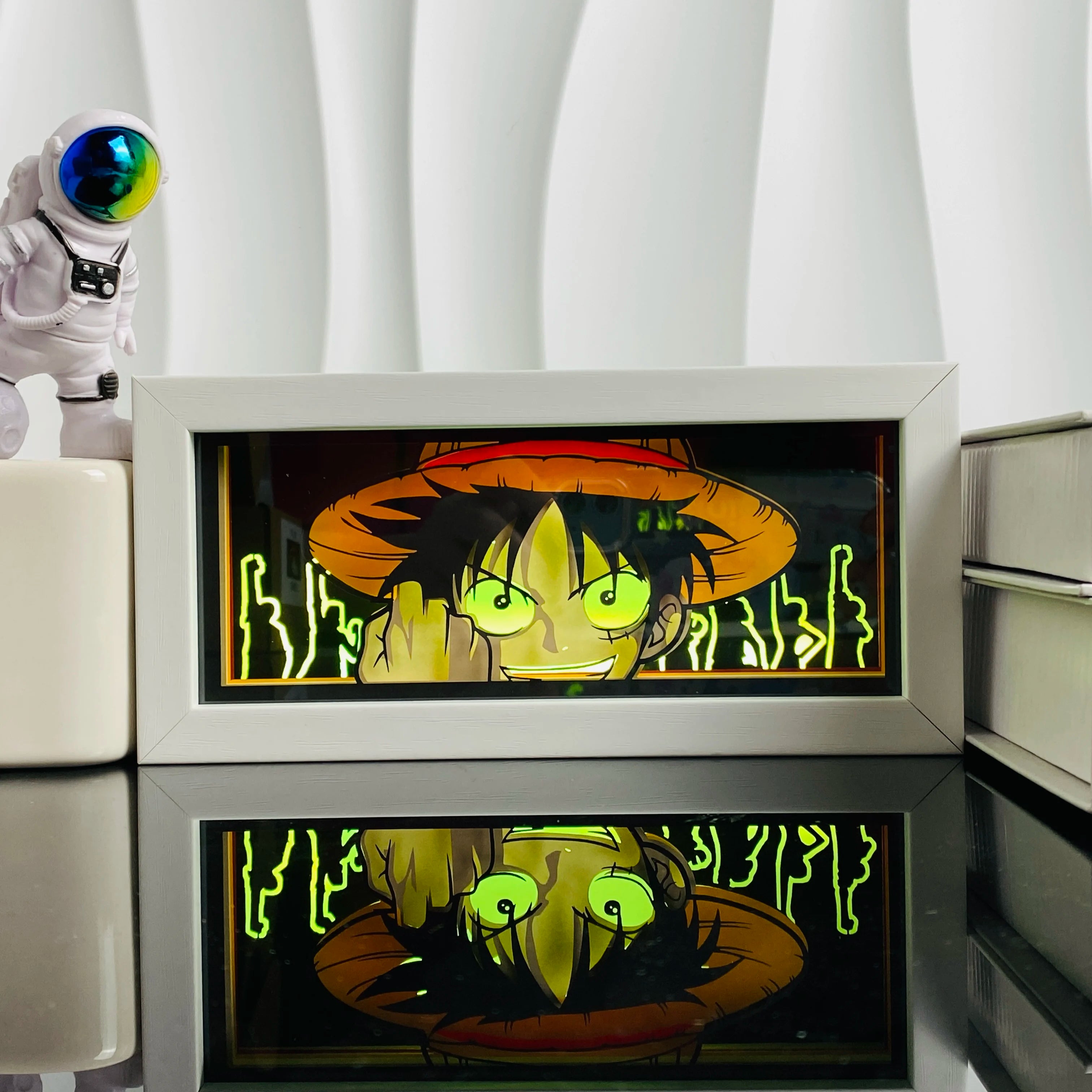 Anime Led Light Lamp For Room Decor Paper Cut Shadow Box Birthday Bedside Remote control Nightlight Manga Light Box Friend Gifts